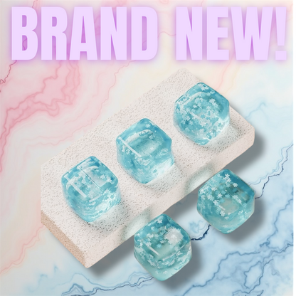 Snowflake Blue Ice Cube Squishy
