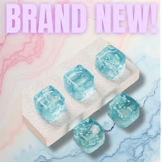 Snowflake Blue Ice Cube Squishy